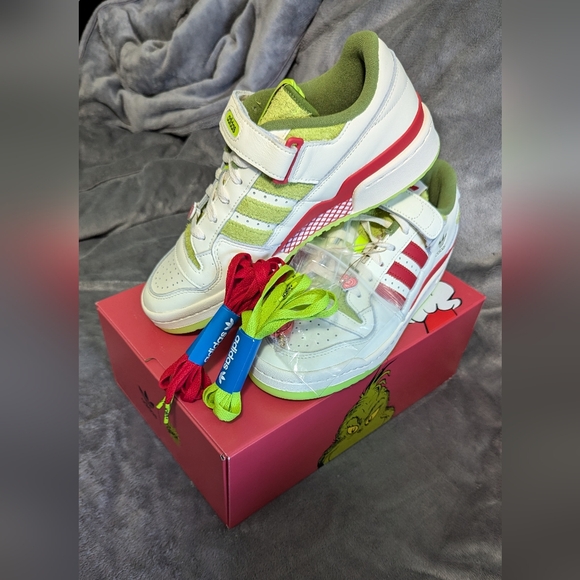 [ID3512] Mens Adidas FORUM LOW_THE GRINCH - Picture 1 of 16